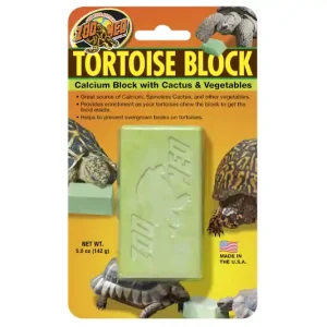 Zoomed Tortoise Block mit Opuntia Kaktus, Kalziumblock, 142 g Saisonangebot