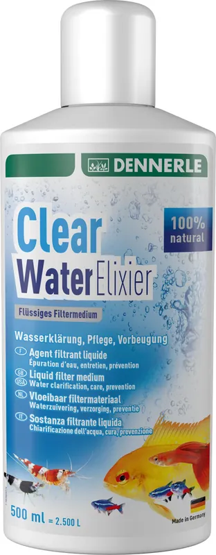 Neu Dennerle Clear Water Elixier, Wasserklärer, 250 ml