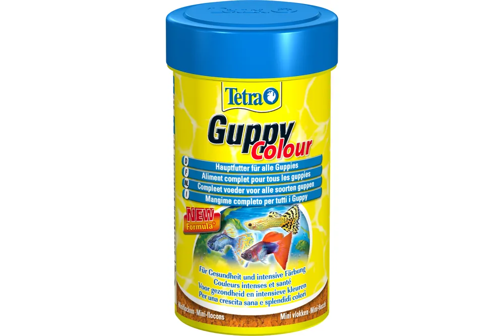 Tetra Guppy Colour, Hauptfutter-Flocken, 100 ml Begrenztes Angebot