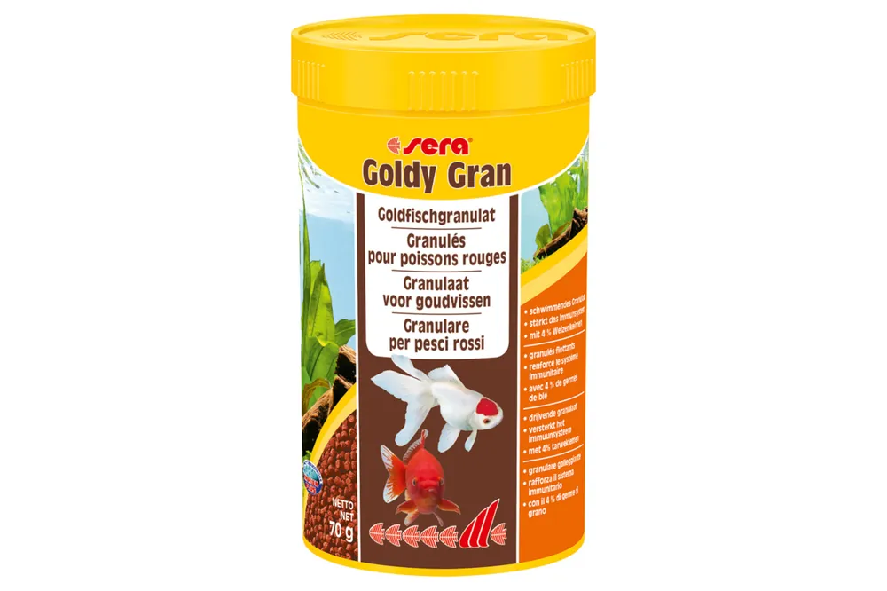 Heißes Angebot Sera Goldy Goldfish Gran Nature, Hauptfutter-Granulat, 250 ml