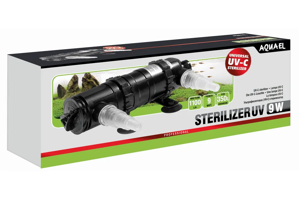 Top-Angebot Aquael UV-C Sterilisator UV AS, für Aquarien, 9 W