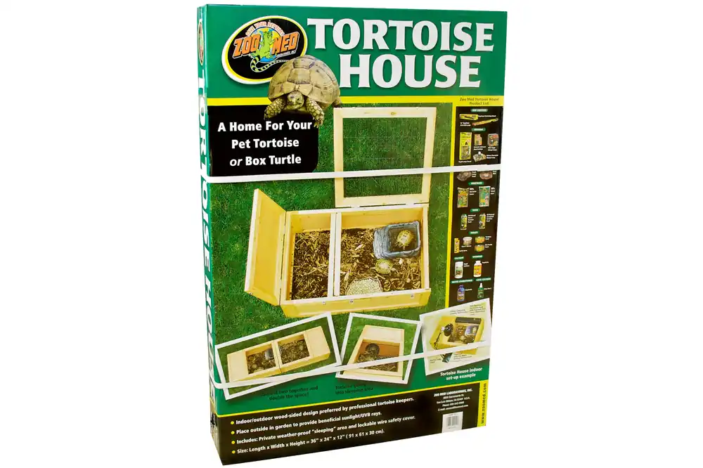 Zoomed Tortoise House, Schildkrötenhaus aus Holz Preisreduziert