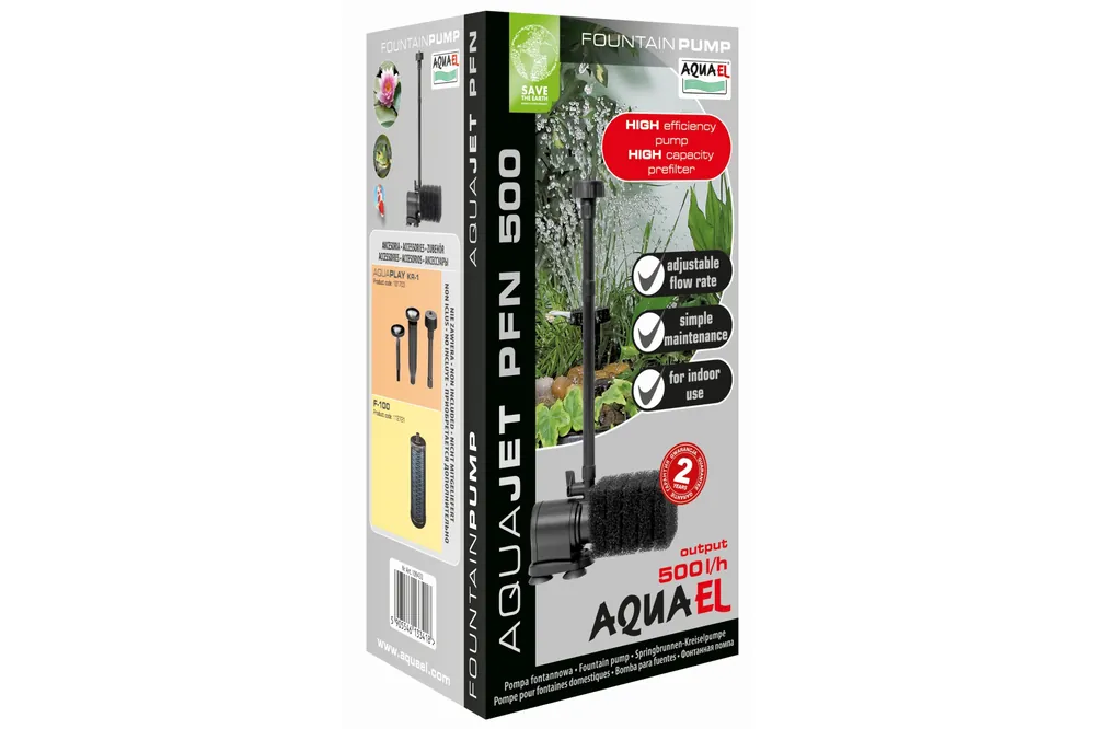 Aquael Teichpumpe AquaJet PFN 500, Springbrunnen-Kreiselpumpe Billig