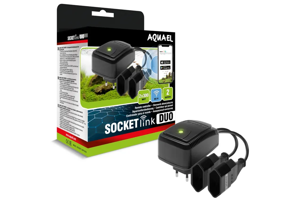 Aquael Socket Link Duo Controller, Smarte 2-fach-Steckdose Wochenendangebot
