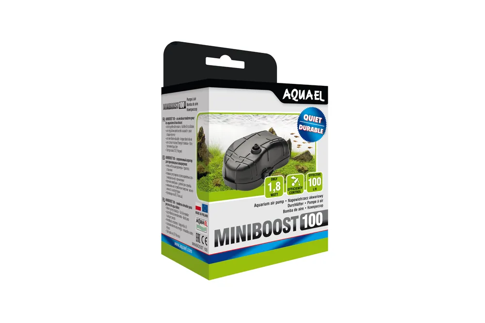Must-Have Aquael Luftpumpe Miniboost 100, Durchlüfterpumpe