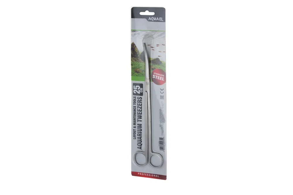 Sale Aquael Curved Scissors, gebogene Schere, 25 cm