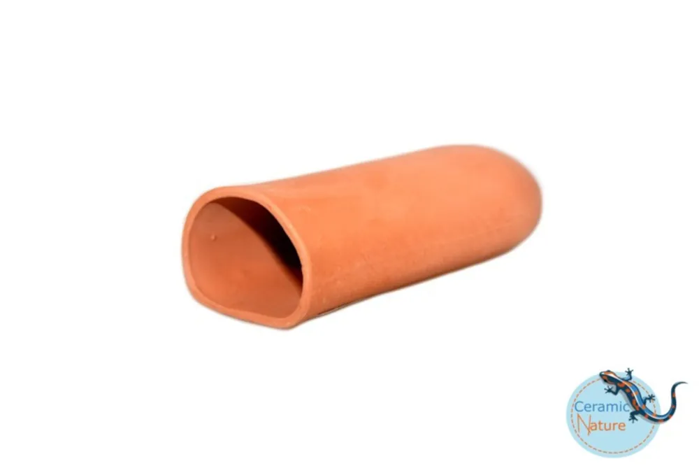 Zertifiziert CeramicNature Höhle rund, medium – rot, ca. 12 × 5 × 4 cm