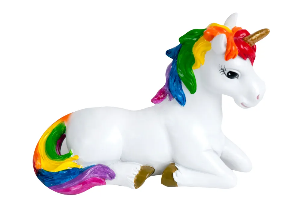 Penn-Plax Einhorn sitzend, Aquarium-Deko Heißes Angebot