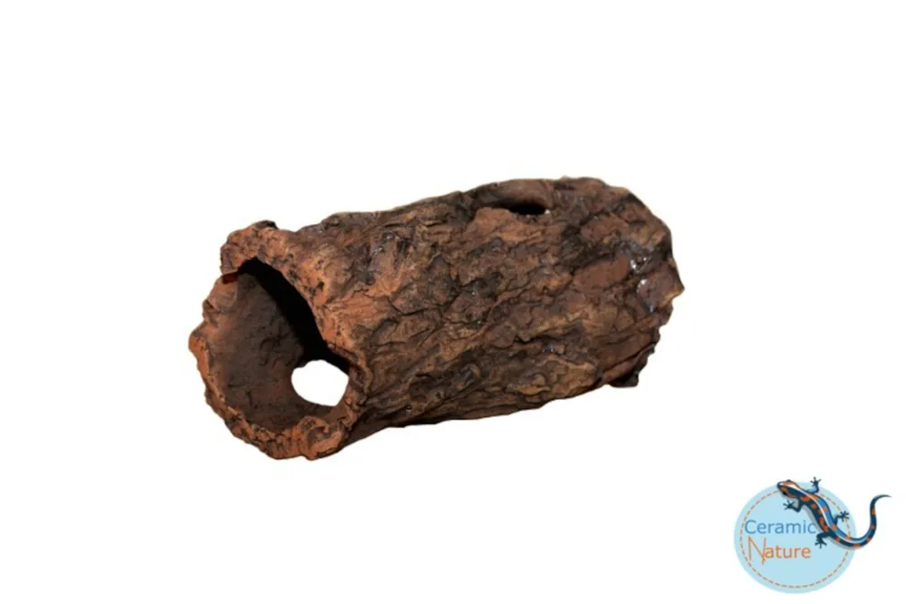 CeramicNature Log XL, Baumstamm-Höhle, ca. 28 × 10 × 10 cm Nur Für Kurze Zeit