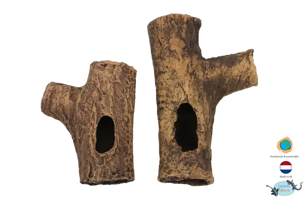 CeramicNature Y-Log M, Astgabel-Höhle, ca. 20 × 14,5 × 6,5 cm Mega-Angebot