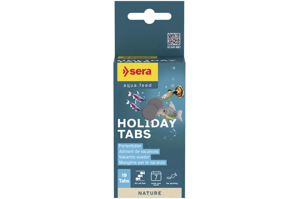 Sera Holiday Tabs (10 Futtertabletten) Neue Kollektion
