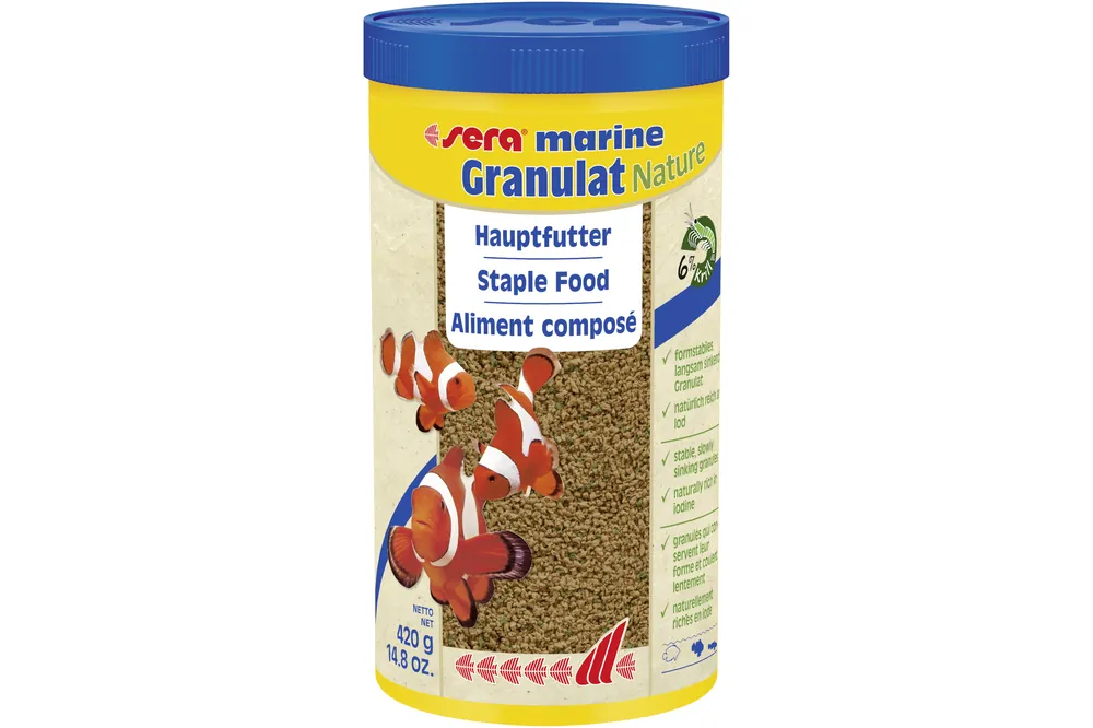 Preisknaller Sera MARIN Granulat Nature 1000 ml, Hauptfutter Meerwasser