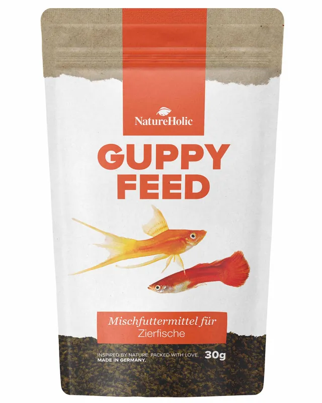 NatureHolic Guppyfeed, Futter für Guppy, 30 g Direkt Vom Hersteller