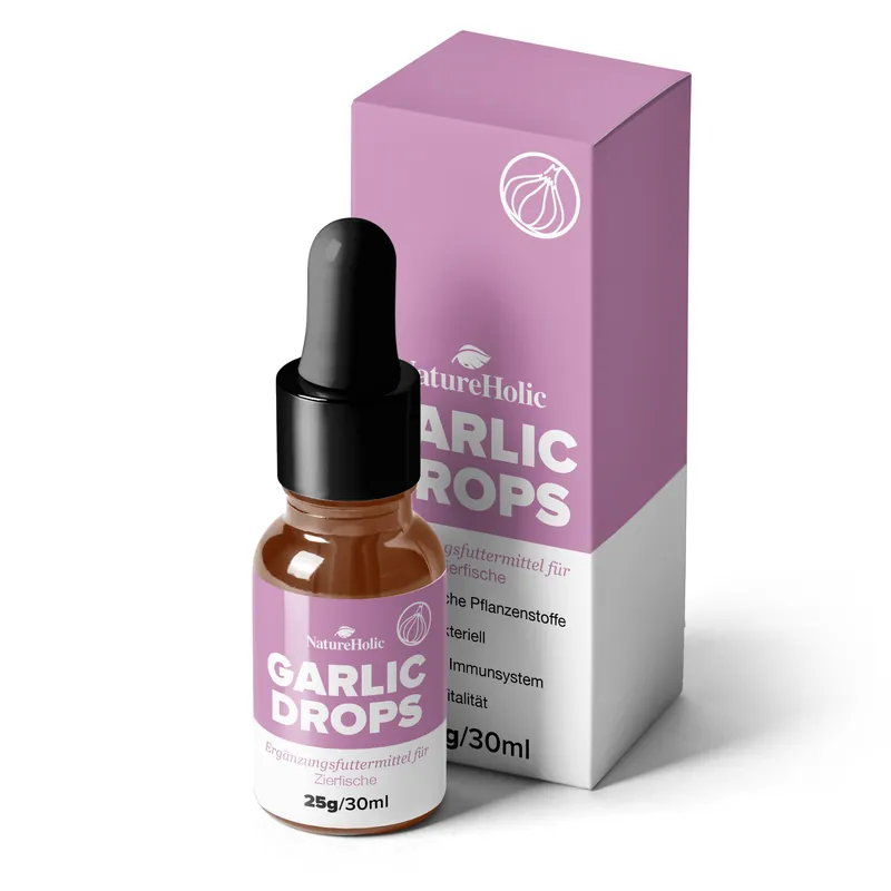 NatureHolic Garlic Drops, Fischfutter Zusatz für ein starkes Immunsystem, 30 ml Preisknaller