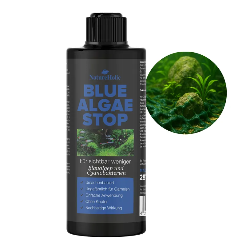 Geprüft NatureHolic Blue Algae Stop, Blaualgen Entferner, 250 ml