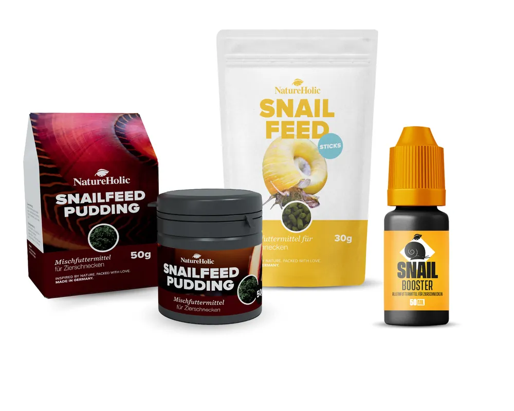 Top-Preis NatureHolic Schnecken Futter Paket - Snailfeed Sticks, Snailfeed Power-Paste, Snail BOOSTER