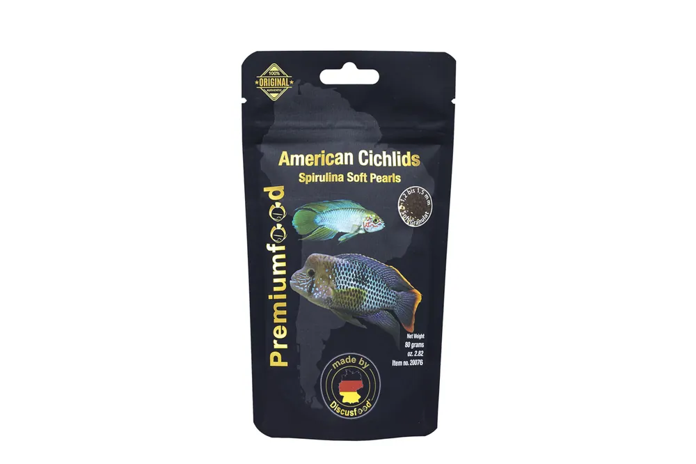 Discusfood American Cichlid Spirulina Pearls Soft, 80 g Begrenztes Angebot