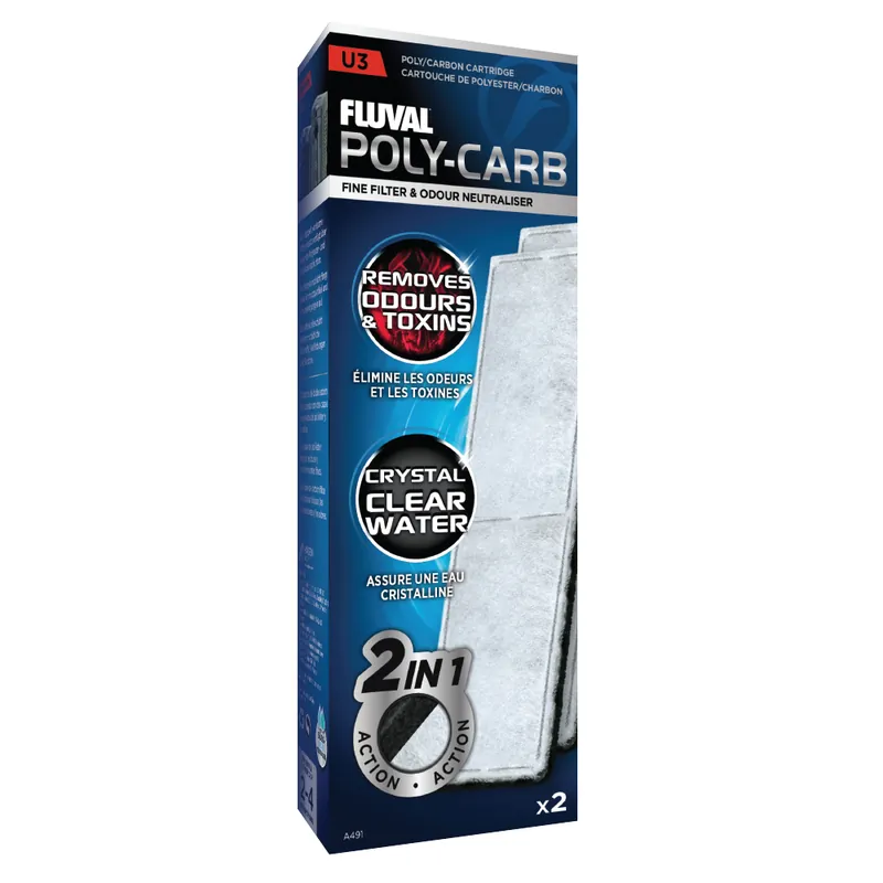 Meistverkauft Fluval U3 Poly-Aktivkohle Filtereinsatz