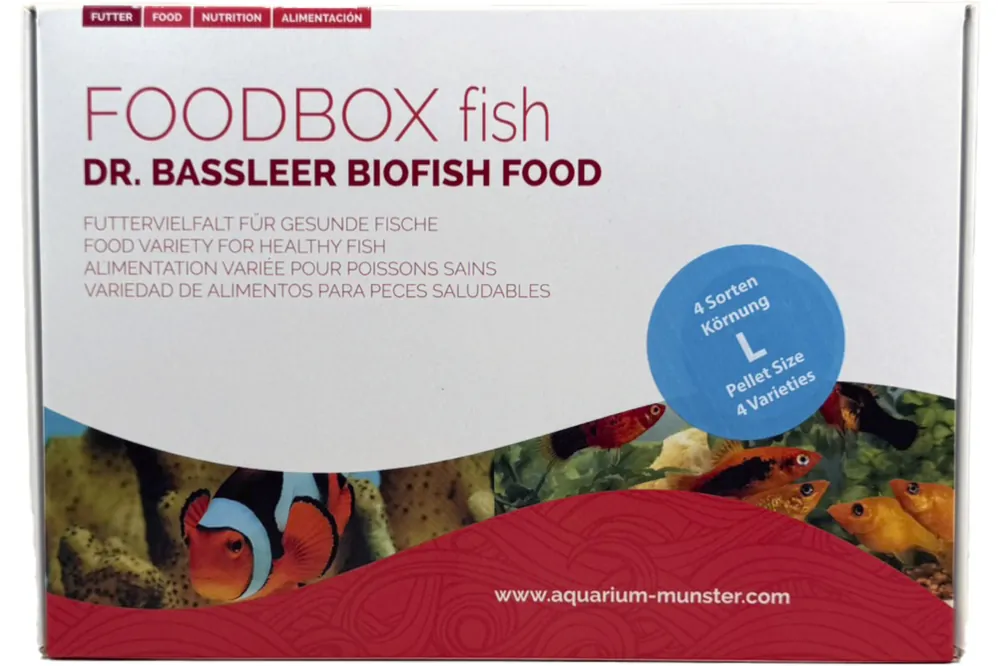 Letzte Chance Dr. Bassleer Biofish Food Foodbox L, 4x60 g Granulat