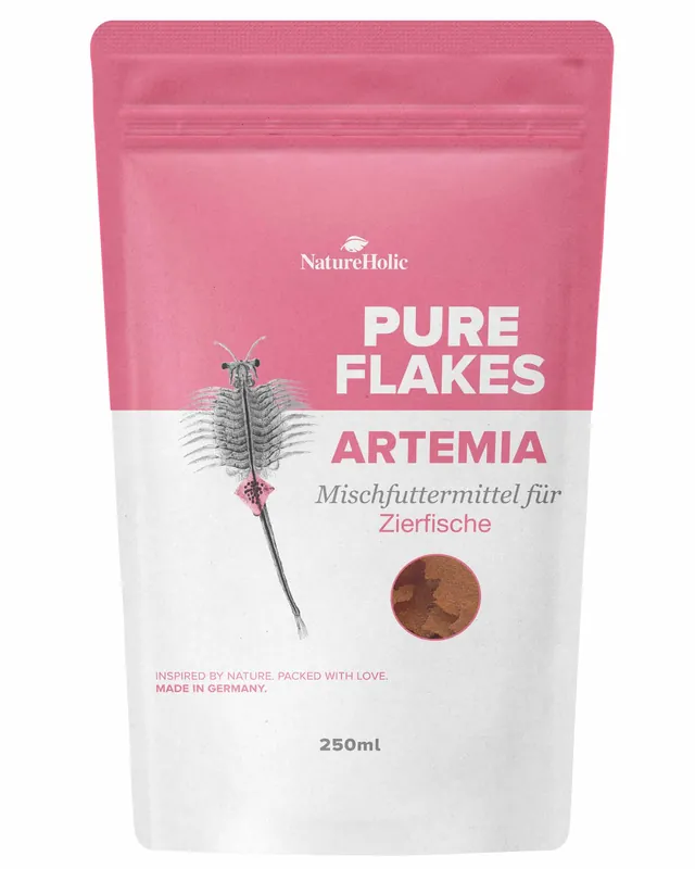 NatureHolic Pure Flakes Artemia, Futter für Fische und Wirbellose, 30 g Highlight