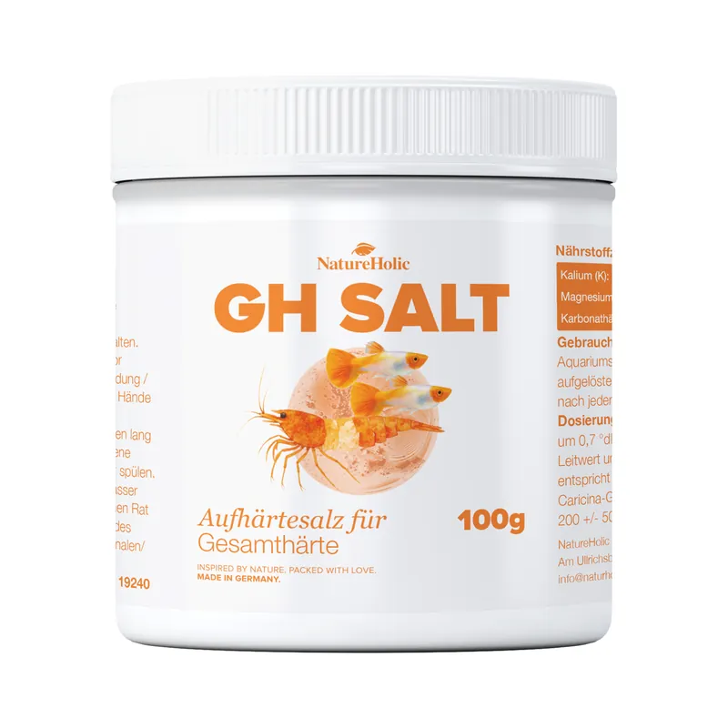 NatureHolic GH Salt, Aufhärtesalz zur Erhöhnung der Gesamthärte, 250 g Nur Heute