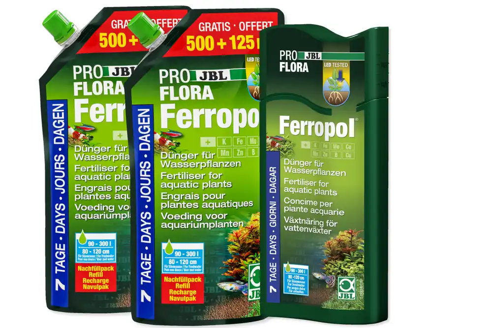 JBL Proflora Ferropol Kombi-Set: 500 ml + 2×625 ml Nachfüllpack Heißes Angebot