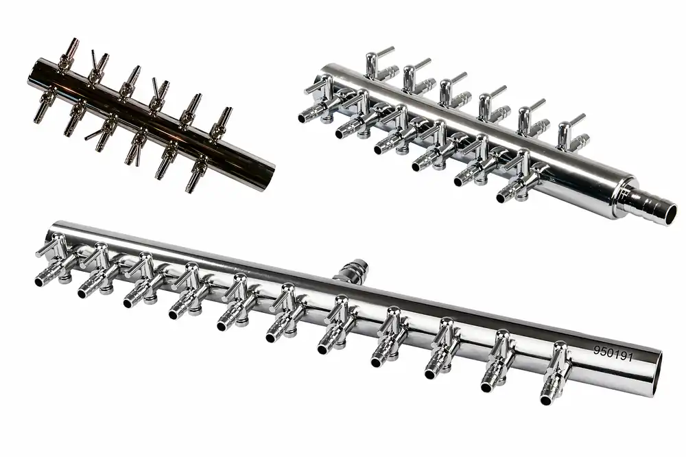 Osaga Luftverteiler Metall regelbar, 18-fach mit Schlauchtülle 10 mm Top-Seller