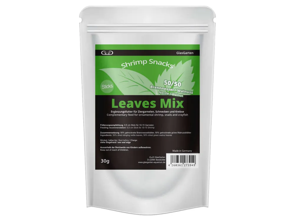 Nur Heute GlasGarten - Snacks crevettes Leaves Mix 30g
