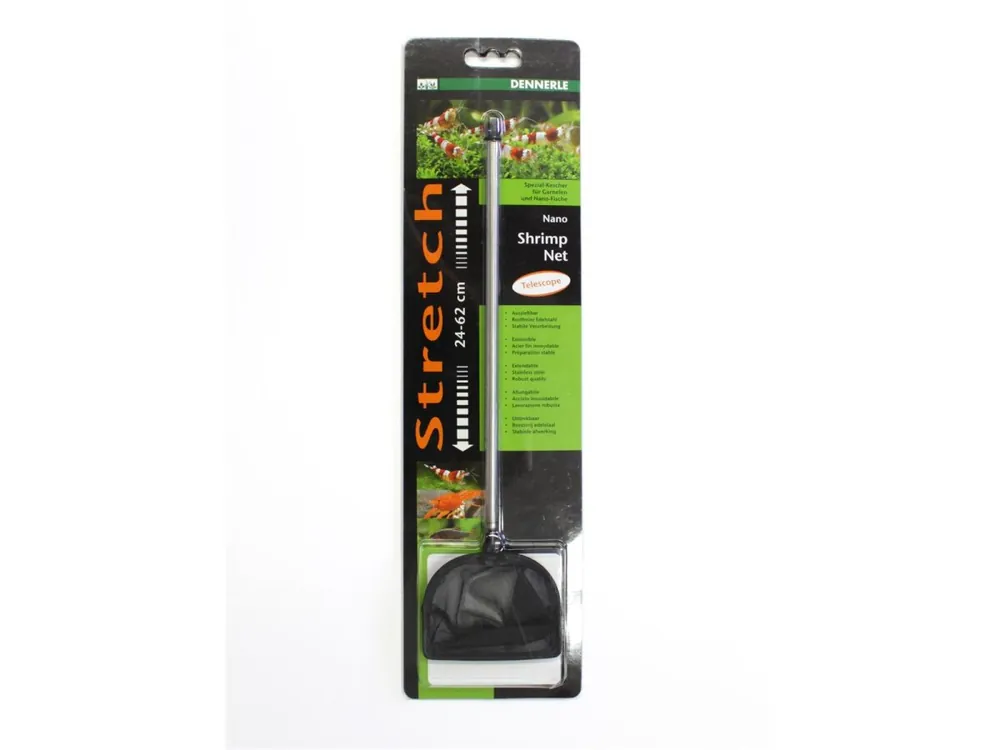 Nano Shrimp Net Bügelform 24-62 cm (groß/schwarz) Meistverkauft