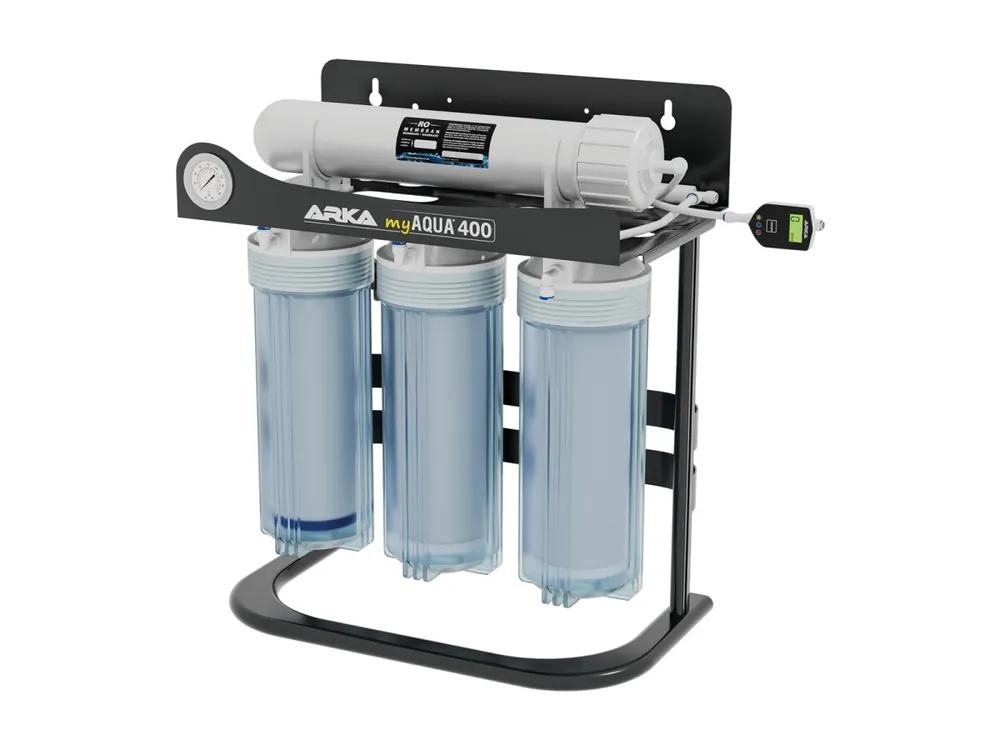 ARKA myAqua 400® - Impianto a osmosi inversa con moltiplicatore di pressione, fino a 400 litri al giorno Preisreduziert