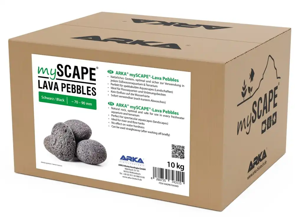 myScape-Rocks Guijarros de lava aprox. 70-90 mm, 10kg Solange Der Vorrat Reicht