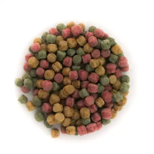 Solange Der Vorrat Reicht Floating Pellets 6.0mm red&green mix / Schwimmende Peletten 6 mm 2 l (800g)