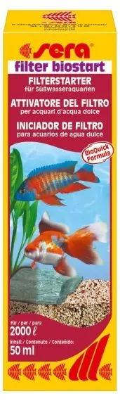 Aktuell Sera Aquarium filter biostart Wasserpflege