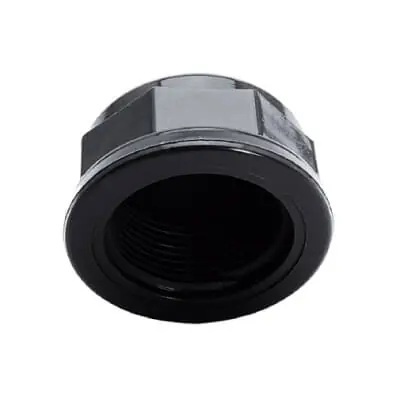Highlight PVC Rohr Kappe mit Innengewinde 1 1/2"