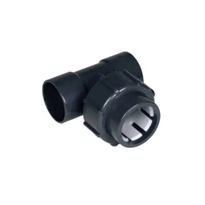 FlexFit Übergangs T Stück 90° d 50 mm. 2 x Klemm. 1 x Klebe d 63 mm Mega-Angebot