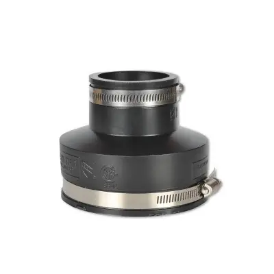 Neu Flexible Reduziermuffe mit Spannringe 1 1/2" x 1 1/4" - 50 x 40 mm