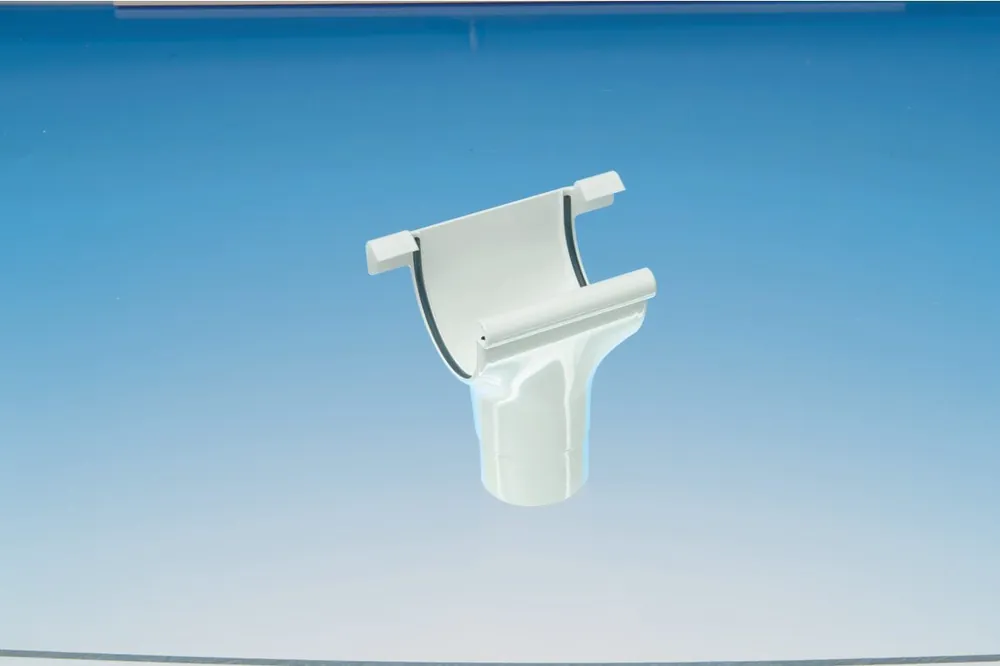 Direkt Vom Hersteller Dachrinnen PVC Fallrohrstutzen anthrazit-grau