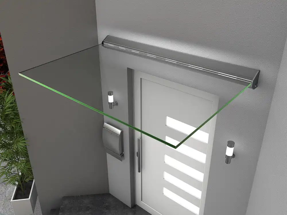 Echtglasvordach HD / LED Zertifiziert