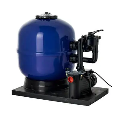 Top-Angebot Sandfilteranlage Wien mit Poolpumpe D500. laminiert. blau. inkl. Pumpe 0.55 kW 10 m³/h
