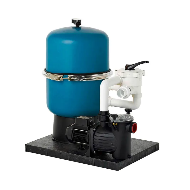 Knallerangebot Sandfilteranlage Graz mit Poolpumpe D400 2-teilig gelb. inkl. Pumpe 0.16 kW 6 m³/h