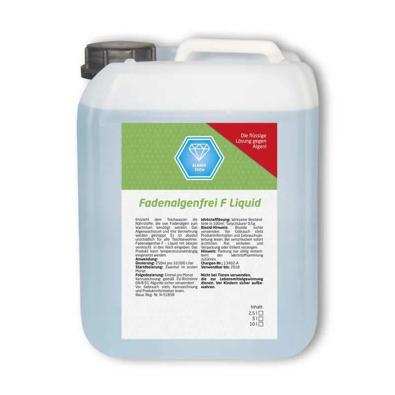 Pond Police Fadenalgenfrei F Liquid Teichwasserpflege 2.5 Liter Wochenendangebot