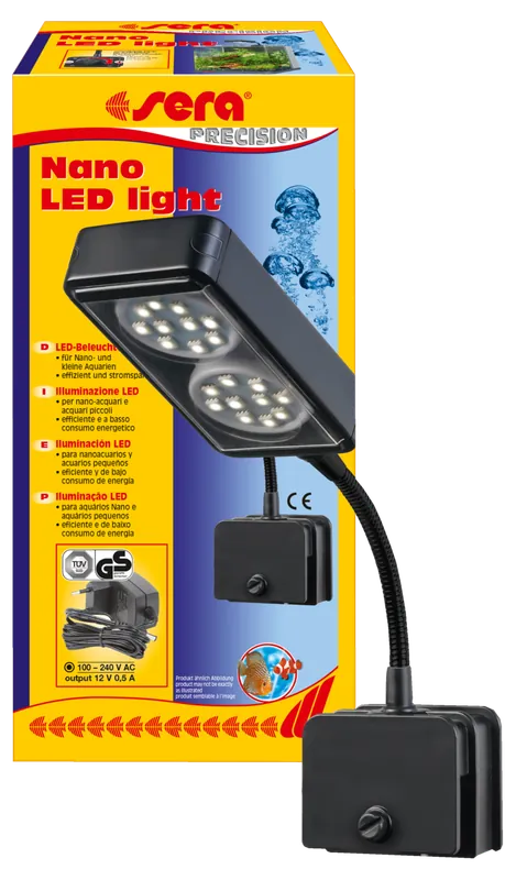 Neue Ware Sera Nano Aquarium LED Lampe mit schlankem Reflektor