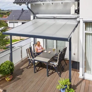 Gutta Terrassendach Aluminium Bausatz 3060 x 3060 mm Top-Angebot