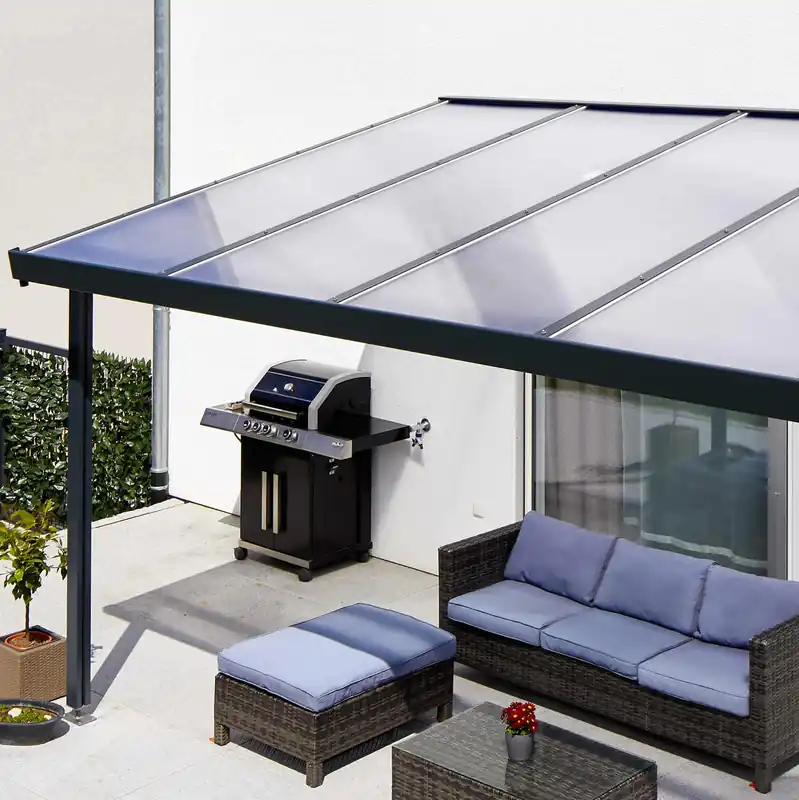 Gutta Premium Terrassendach 8125 x 3060 mm anthrazit Nur Für Kurze Zeit