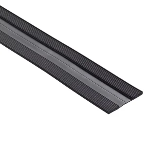 Abverkauf TuJ Echtglas Rippenunterlegeband schwarz 60 mm