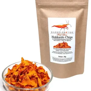 GARNELEN4YOU Hokkaido Chips, 20 g getrockneter Kürbis Solange Der Vorrat Reicht