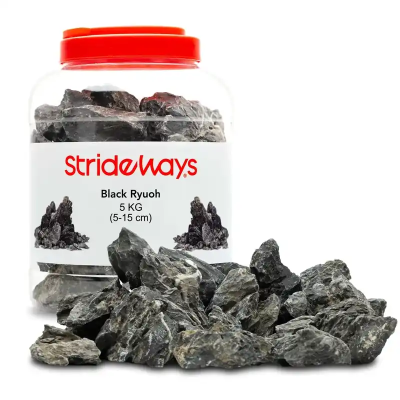 Geprüft Strideways Black Ryuoh Stone Bottle Pack 5-15cm / 5kg