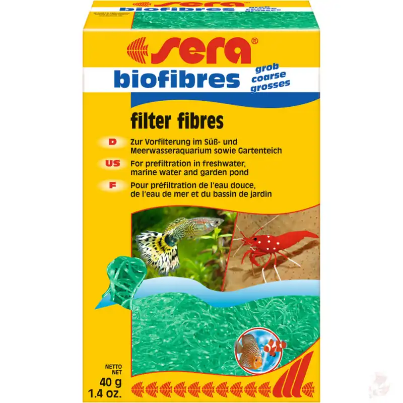Heißes Angebot sera biofibres grob 40g | Vorfilter & Transport-Festhalter
