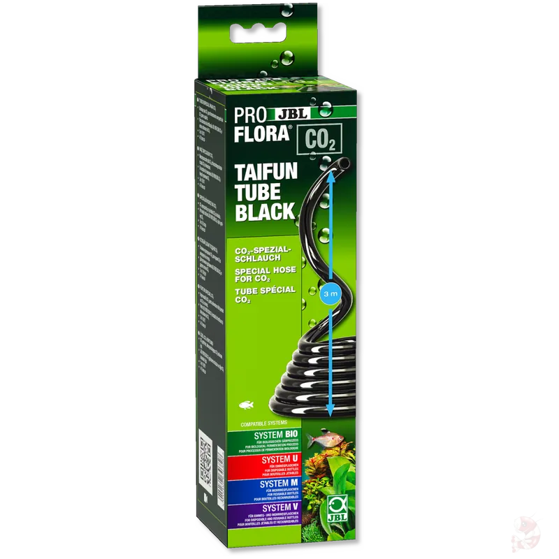 JBL Proflora CO2 Taifun Tube | CO2-Spezialschlauch 3m, schwarz (4/6 mm) Finale Aktion