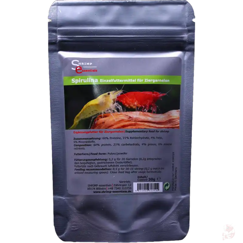 Neu Im Sortiment GT essentials Spirulina Pulver | Protein-Booster für Garnelen, Krebse und Schnecken